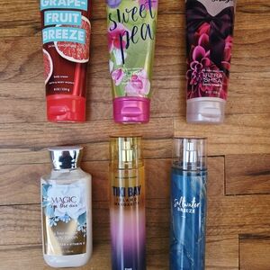 Bath & Body Works Assorted Body Cream And Fragrance Mists